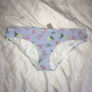 J. Crew Women's Bikini Bottoms Seersucker